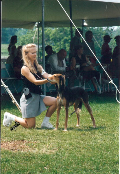 Kathy showing Tika at SCOA National