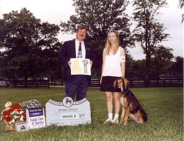 Tika qualifying in obedience