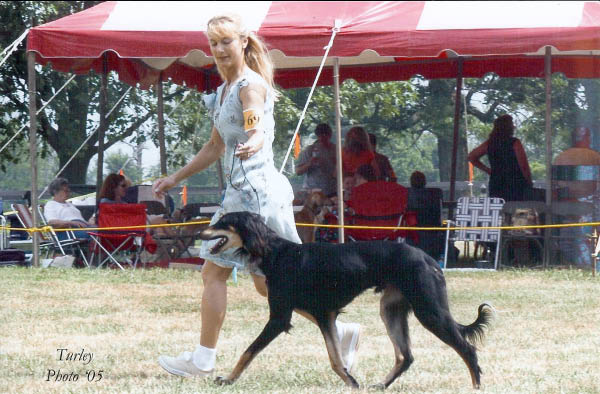 Kathy showing Tobin at National